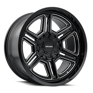 Mayhem Hermosa Wheels Rims 20x9 5x114.3 5x127 Gloss Black Milled 18mm | 8117-2956BM