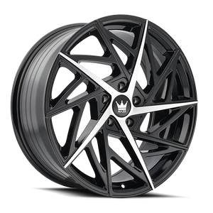 Mazzi Freestyle Wheels Rims 20x8.5 5x112 Gloss Black Machined 35mm | 377-2845B