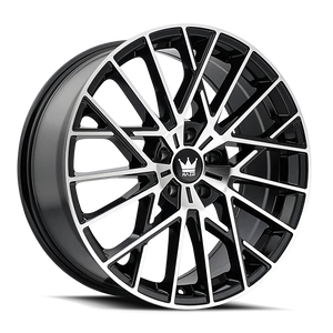 Mazzi Jinx Wheels Rims 20x8.5 5x120 Gloss Black Machined 38mm | 378-2812BM38