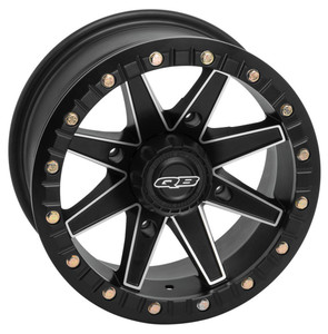 Quadboss® Boss Lock ATV Wheels Rims 14x7 4x110 Black Machined 35 | 608528