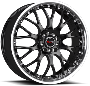 Drag Dr19 Wheel 17x7.5 5x120 Gloss Black w/ Machined Lip 42mm | DR191775234272GB