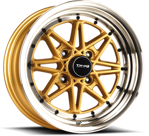 Drag Dr20 Wheel 15x7 4x100 Gold Machined 10mm | DR20157261073GDM