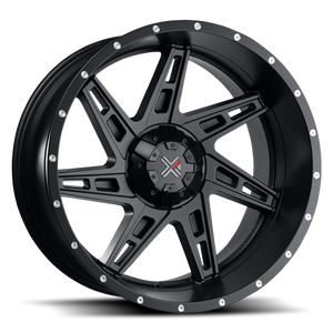 Dx4 Skull Wheel 22x11.5 5x114.3 & 5x127 Flat Black -40mm | X72211539-4078BF1