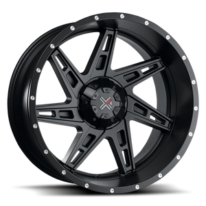 Dx4 Skull Wheel 22x11.5 8x170 Flat Black -40mm | X72211535-40125BF1