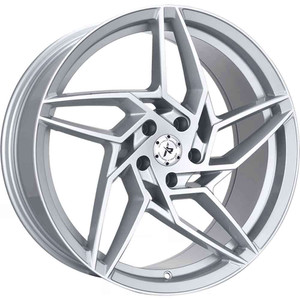 Impact Racing 605 Wheels Rims 22x9 5x4.5 (5x114.3) Silver 38 | 605S-229012+38