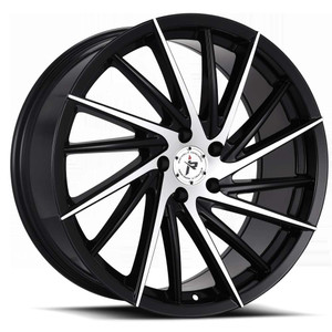Impact Racing 608 Wheels Rims 20x8.5 5x4.5 (5x114.3) Gloss Black Machined 35 | 608BMF-28512+35