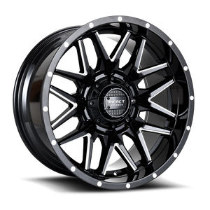 DOORBUSTER PRICING! - Impact Off-Road 819 Wheel 22x12 5x139.7 & 5x127 Gloss Black Milled -44mm - FREE T-SHIRT INCLUDED! | 819GB-221256-44