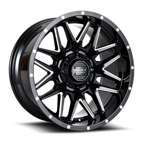 DOORBUSTER PRICING! - Impact Off-Road 819 Wheel - 17x9 5x139.7 & 5x127 Gloss Black Milled -12mm - FREE T-SHIRT INCLUDED! | 819GB-79056-12