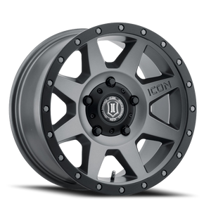 DOORBUSTER PRICING! - Icon Alloys Rebound Wheel 17x8.5 5x139.7 Titanium 0mm | 1817858547TT