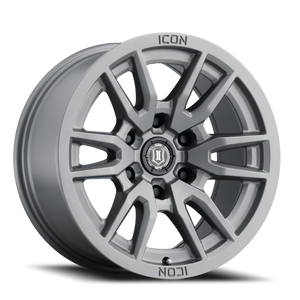 DOORBUSTER PRICING! - Icon Alloys Vector 6 Wheel 17x8.5 6x120 Titanium 0mm | 2417859447TT