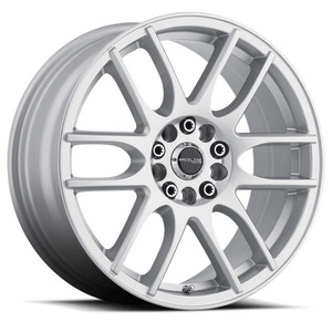 Raceline Mystique Wheels Silver 15x7 5x100 5x4.5 (5x114.3) 40MM | 141S-57089+40