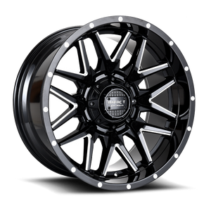 DOORBUSTER PRICING! - Impact Off-Road 819 Wheel 17x9 6x139.7 & 6x135 Gloss Black Milled 0mm - FREE T-SHIRT INCLUDED! | 819GB-79066-00