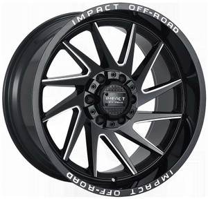 Impact Off-Road 824 Wheels Rims 20x10 6x5.5 (6x139.7) 6x135 Gloss Black Milled -12  | 824GBX-21066-12