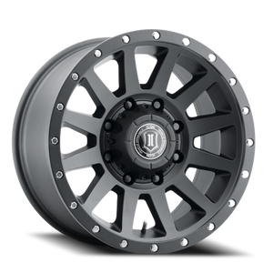DOORBUSTER PRICING! - Icon Alloys Compression Hd Wheel 18x9 8x180 Satin Black 12mm | 2018908955SB