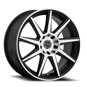 DOORBUSTER PRICING! - Raceline Storm Wheel 17x7.5 4x100 & 4x108 Black Machined 40mm - FREE T-SHIRT INCLUDED! | 144M-77582+40