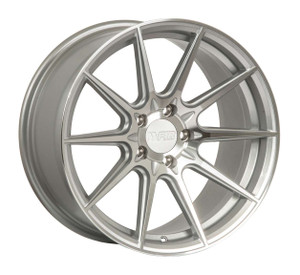 F1R® F101 Wheels Rims 18x8.5 5x4.5 (5x114.3) Machine Silver 38 | F10118855114MS38