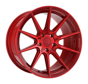 F1R® F101 Wheels Rims 18x9.5 5x4.5 (5x114.3) Candy Red 38 | F10118955114R38