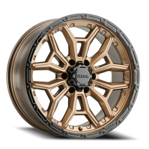 Ultra 126Bz Warmonger 6 Wheel 17x9 6x139.7 Bronze w/ Gloss Black Lip -12mm | 126-7983BZ12