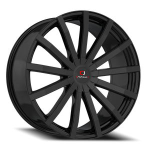 DOORBUSTER PRICING! - Cavallo Clv-52 Wheel 22x8.5 5x112 & 5x114.3 Gloss Black 38mm | CLV-52228551121143+38GB