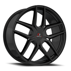 DOORBUSTER PRICING! - Cavallo Clv-55 Wheel 20x8.5 5x114.3 & 5x120 Gloss Black 35mm | CLV-55208551143120+35GB