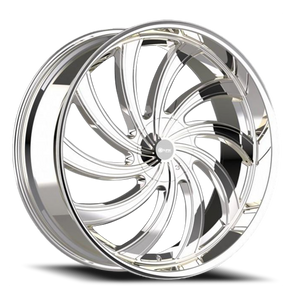 DOORBUSTER PRICING! - Eclipse 104 Wheel 24x9.5 6x135 & 6x139.7 Chrome 25mm - FREE T-SHIRT INCLUDED! | ECL104-24930C