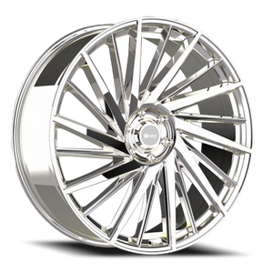 Eclipse 105 Wheel 20x8.5 5x114.3 Chrome 38mm - FREE T-SHIRT INCLUDED! | ECL105-2865C