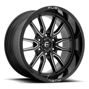 Fuel D761 Clash Wheel 20x9 8x180 Gloss Black Milled 1mm - FREE T-SHIRT INCLUDED! | D76120901850