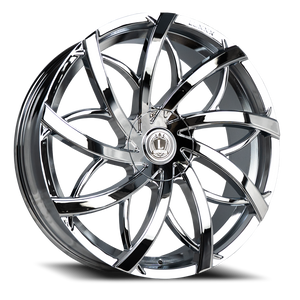 Luxxx Alloys Lux 31 Wheel 22x9 5x115 & 5x120 Chrome 15mm | LUX312295115120+15B-C