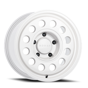 DOORBUSTER PRICING! - Nomad N501Sa Convoy Wheel 16x8 5x139.7 Gloss White -10mm - FREE T-SHIRT INCLUDED! | N501SA-68055-10