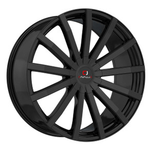 Cavallo® Clv-52 Custom Drilled Wheel Blanks Rims 24x9 Black 18 | CLV-522490BLANK+18GB