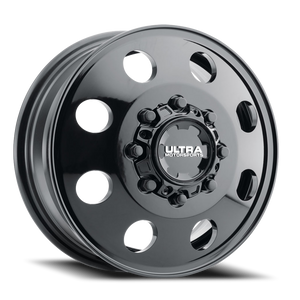 Ultra 002Fbk Modular Dually Wheel 17x6.5 8x200 Gloss Black 129mm | 002-7692FBK