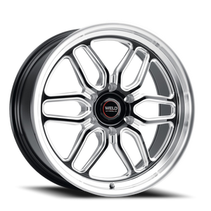 DOORBUSTER PRICING! - Weld Street Performance Laguna 6 Drag Wheel 20x10 6x139.7 Gloss Black Milled w/ Diamond Lip 38mm | S15300084P38