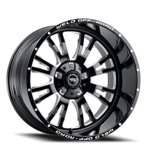 DOORBUSTER PRICING! - Weld Off-Road Slingblade Wheel 20x12 6x135 & 6x139.7 Gloss Black Milled -44mm | W15802098475