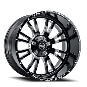 DOORBUSTER PRICING! - Weld Off-Road Slingblade Wheel 20x10 6x135 & 6x139.7 Gloss Black Milled 13mm | W15800098600