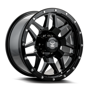 Force Off-Road® F20 Wheels Rims 17x9 5x127 (5x5) Black -12  | F201795127-12BLACK