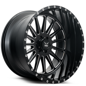 Force Off-Road® F36 Wheels Rims 24x14 6x5.5 (6x139.7) Black Milled -76  | F3624146139.7-76B/M