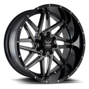 Force Off-Road® Fo1 Wheels Rims 20x12 6x135 6x5.5 (6x139.7) Gloss Black -44  | FO120126135/139.7-44GLOSSBLACK