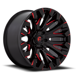 Fuel D829 Quake Wheel 20x9 8x165.1 Gloss Black Milled With Red Tint 1mm - FREE T-SHIRT INCLUDED! | D82920908250