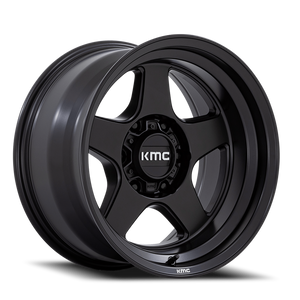 Kmc Km728 Lobo Wheel 17x9 5x127 Matte Black -38mm - FREE T-SHIRT INCLUDED! | KM728MX17905038N