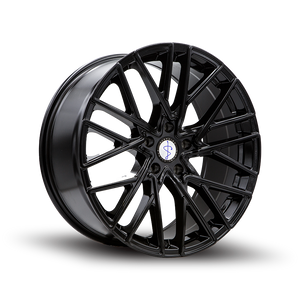 Sapphire Luxury Alloys Sx02 Wheels Rims 20x9 5x114.3 Gloss Black 35mm | SX02A-2090F35