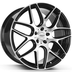 Versus Racing® Vs103 Wheels Rims 18x8.5 5x4.5 (5x114.3) Black Machined 35 | VS10318855114+35BMF