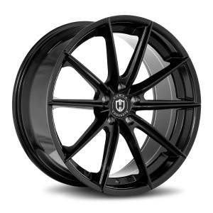 Curva Cff46 Wheels Rims 20x9 Blank Custom Drilled Gloss Black 15mm | CFF46-2090BLNK1573B