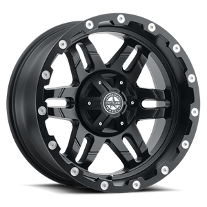 DOORBUSTER PRICING! - American Outlaw Revolver Wheel 20x10 8x165.1 Satin Black -18mm | 125-2181B