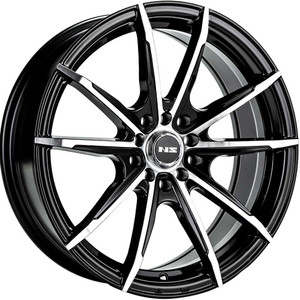 Ns Ns1602 Wheels Rims 15x6.5 5x100 5x4.5 (5x114.3) Gloss Black Machined 38 | NS1602156526+38BMF
