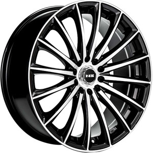 Ns Ns1801 Wheels Rims 17x7.5 5x100 5x4.5 (5x114.3) Gloss Black Machined 38 | NS1801177526+38BMF
