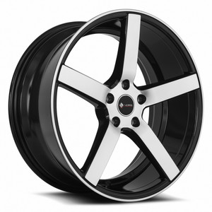 Vors Tr5 Wheels Rims 20x8.5 5x114.3 Black Machined Face 35mm | TR05208551435BKF