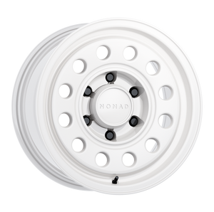 Nomad N501Sa Convoy Wheels Rims 17x8.5 8x165.1 Gloss White 25mm | N501SA-78580+25