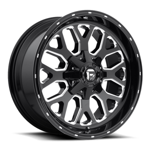 Fuel D588 Titan Wheel 20x10 5x139.7 & 5x150 Gloss Black Milled -18mm | D58820007047