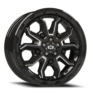 Vision Korupt 410 Wheel 17x7.5 5x130 Gloss Black Milled Spoke 45mm | 410-7732GBMS45