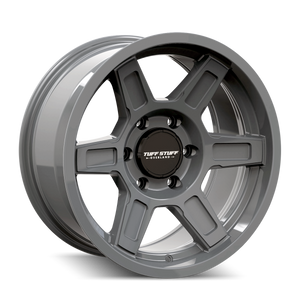 Tuff Stuff Ascent Wheels Rims 17x8.5 6x120 Gloss Grey 0mm | TS01-7832AG